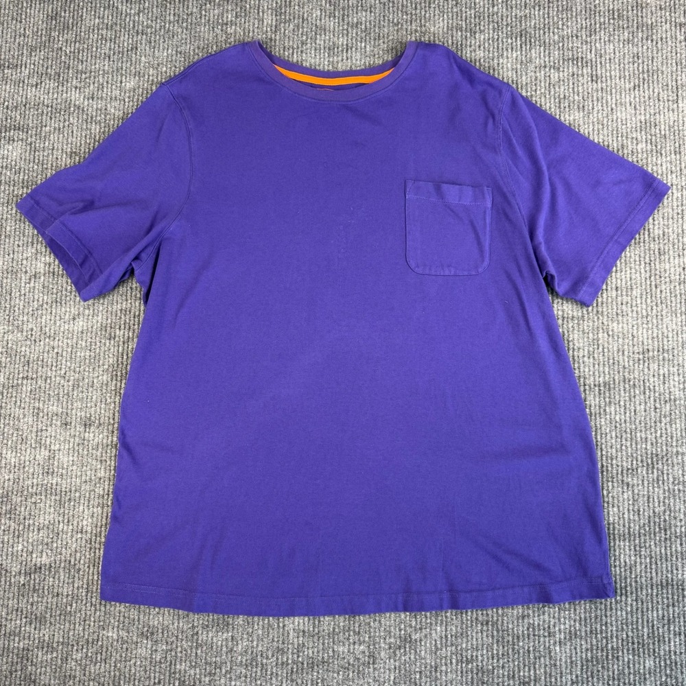 Boulder Creek Trading Co Shirt Mens 2XL BIG Purple Cotton Pocket Tee